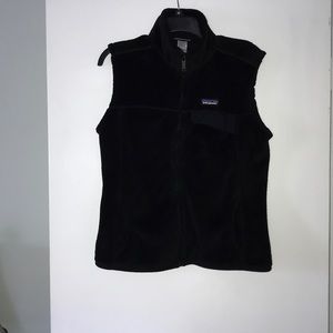 Patagonia black fleece vest